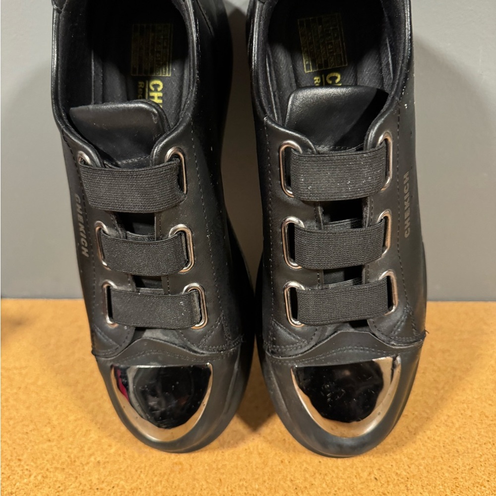 Chic Black and Silver Women's Loafer